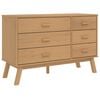 vidaXL Drawer Cabinet OLDEN Brown Solid Wood Pine