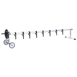 vidaXL Pool Cover Roller with Stainless Steel Base