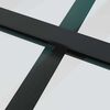 vidaXL Sliding Door with Hardware Set Black 102.5x205 cm ESG Glass