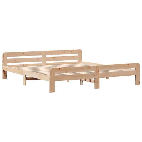 vidaXL Bed Frame without Mattress 200x200 cm Solid Wood Pine