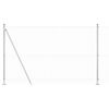 vidaXL Welded Wire Fence with Concrete Base 10 x 1.6 m Silver Mesh