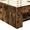 vidaXL Bed Frame Smoked Oak 120 x 200 cm Engineered Wood
