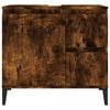 vidaXL Bathroom Cabinet Smoked Oak 65x33x60 cm Engineered Wood