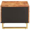 vidaXL Coffee Table Brown and Black 80x50x40 cm Solid Wood Mango