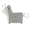 vidaXL Massage Chair Light grey 70.5 x 96.5 x 95 cm Polyester