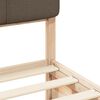 vidaXL Bed Frame with Upholstered Headboard Taupe 180 x 200 cm