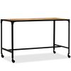 vidaXL Dining Table Solid Mango Wood and Steel 120x60x76 cm