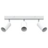 vidaXL Ceiling Spotlight with Spotlights White 38 x 6 x 16 cm Metal