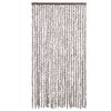 vidaXL Fly Curtain Taupe and White 100x230 cm Chenille