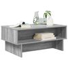 vidaXL Coffee Table Grey Sonoma 80 x 46 x 35 cm Engineered Wood