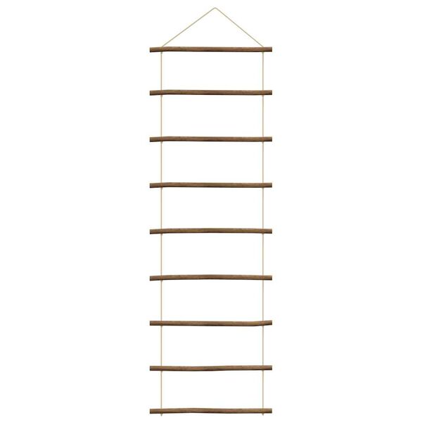 vidaXL Wall Decoration Ladder-Shaped 50x150 cm Natural Branch