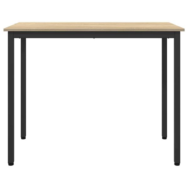 vidaXL Table Sonoma Oak 100 x 50 x 76.5 cm Engineered Wood and Steel