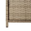 vidaXL Garden Storage Cabinet Beige 83x45x76 cm Poly Rattan