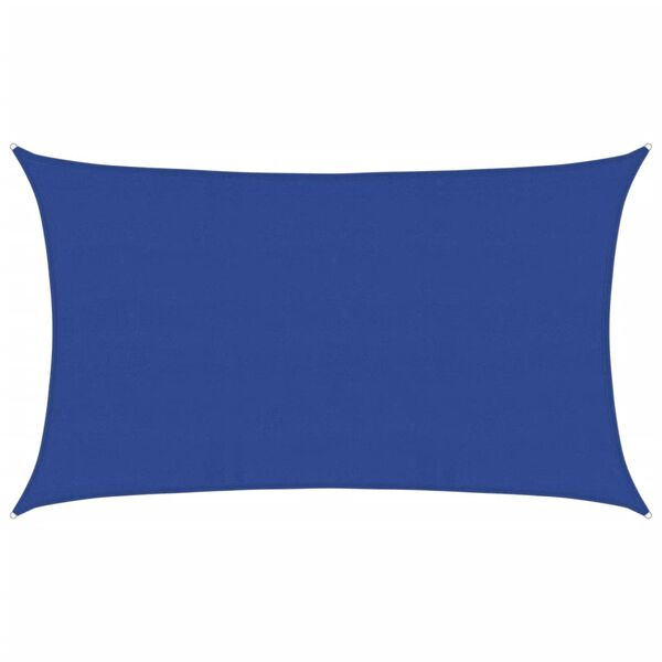 vidaXL Sunshade Sail 160 g/m&sup2; Rectangular Blue 5x8 m HDPE