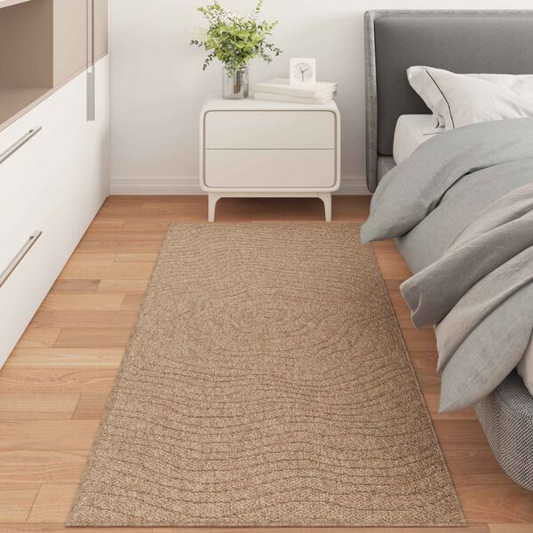 vidaXL Area Rugs Moire Rectangular Natural 200 x 80 cm