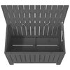 vidaXL Garden Storage Box Grey 76x42.5x54 cm Solid Wood Pine