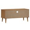 vidaXL TV Cabinet MOLDE Brown 106x40x49 cm Solid Wood Pine