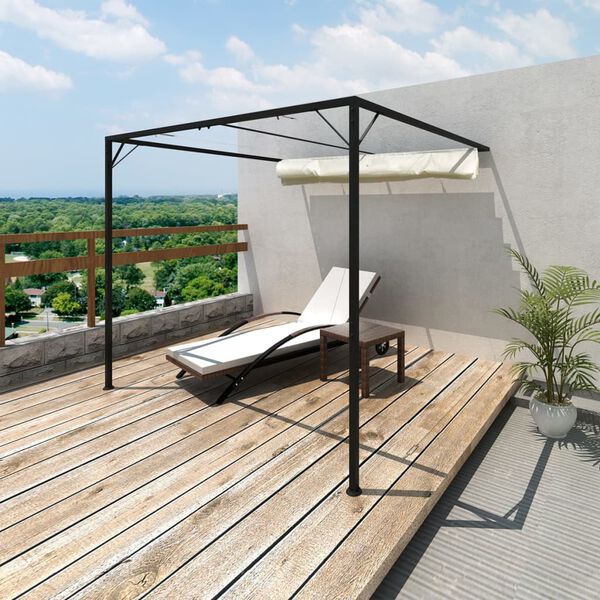 vidaXL Garden Patio Awning Sun Shade Canopy Wall Gazebo