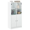vidaXL Highboard with Doors White 68x37x142 cm Engineered Wood