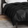 vidaXL Winter Duvet Black 220 x 135 cm Satin and Microfiber