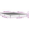 vidaXL Bed Frame without Mattress Black 120x200 cm