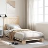 vidaXL Bed Frame without Mattress with Headboard 90x200 cm Solid Wood