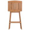vidaXL Folding Bar Stools 4 pcs Solid Teak Wood