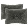 vidaXL Cushion 2 pcs HEERLEN Light Green 50 x 70 cm PV Fleece