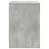 vidaXL Bedside Cabinet with Drawer Concrete Grey 40x34x50 cm