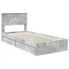 vidaXL Storage Bed Concrete Grey 75 x 190 cm Engineered Wood