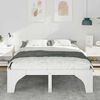 vidaXL Bed Frame White 150 x 200 cm Solid Pine Wood
