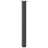 vidaXL Bar Table Legs 4 pcs Anthracite 110-112 cm Steel