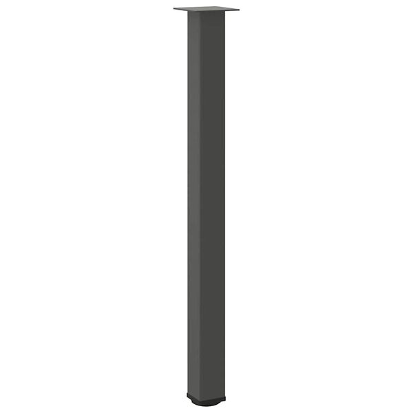 vidaXL Bar Table Legs 4 pcs Anthracite 110-112 cm Steel
