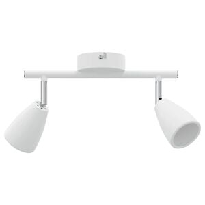 vidaXL Ceiling Spotlight with Spotlights White 25.5 x 8 x 16 cm Metal