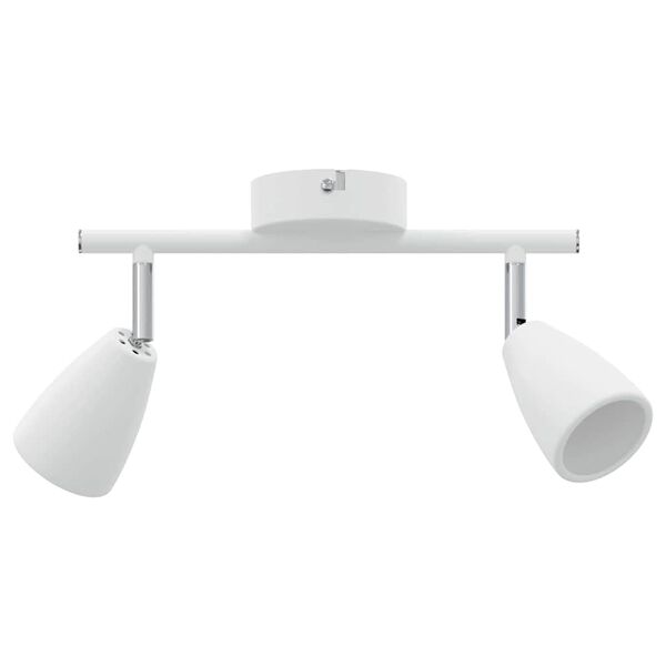 vidaXL Ceiling Spotlight with Spotlights White 25.5 x 8 x 16 cm Metal