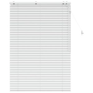 vidaXL Venetian Blind White 105 x 160 cm 35 mm Solid Paulownia Wood