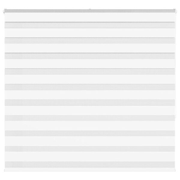vidaXL Zebra Blind White 155x150 cm Fabric Width 150.9 cm Polyester
