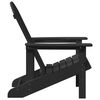 vidaXL Adirondack Chair Black 82 x 74 x 92 cm HDPE