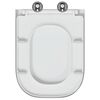 vidaXL Quick Release Toilet suitable for Seat White 44.5 x 35 x 3.6 cm