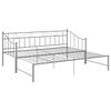 vidaXL Pull-out Sofa Bed Frame without Mattress Grey Metal 90x200 cm