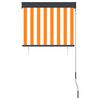 vidaXL Outdoor Roller Blind 80x250 cm White and Orange