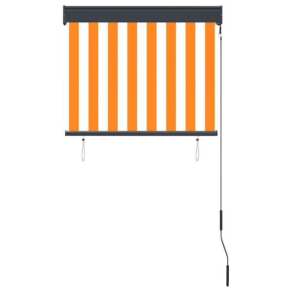 vidaXL Outdoor Roller Blind 80x250 cm White and Orange