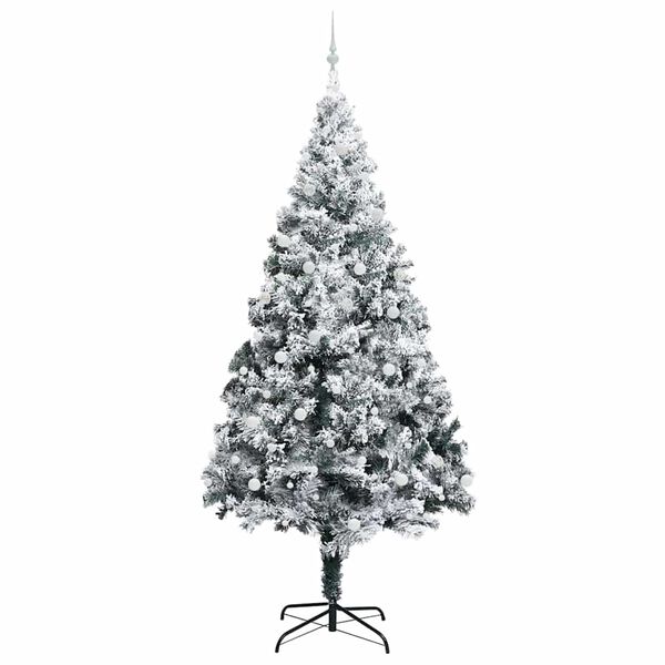 vidaXL Christmas Tree with 300 LEDs with Stand Green 300 cm PVC
