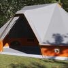 vidaXL Family Tipi Tent Tipi Grey and Orange 680 x 430 x 270 cm