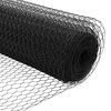 vidaXL Hexagon Fence Grey 0.8 x 10 m Steel