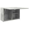 vidaXL Bathroom Wall Cabinet Concrete Grey 60x25x40 cm Engineered Wood