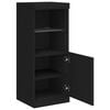 vidaXL Sideboard with LED Lights Black 41x37x100 cm