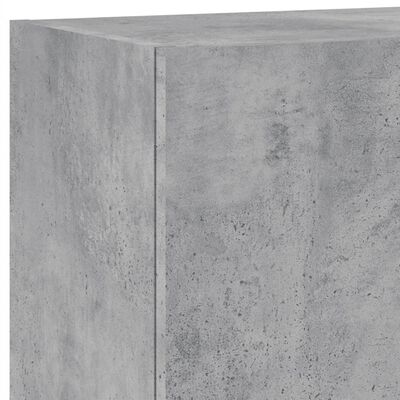 vidaXL 5 Piece TV Wall Units Concrete Grey Engineered Wood