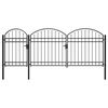 vidaXL Garden Fence Gate with Arched Top ASSEN 400 x 175 cm Steel