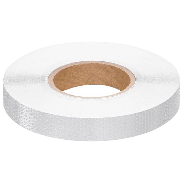vidaXL Reflective Tape White 2.5 cmx50 m PVC